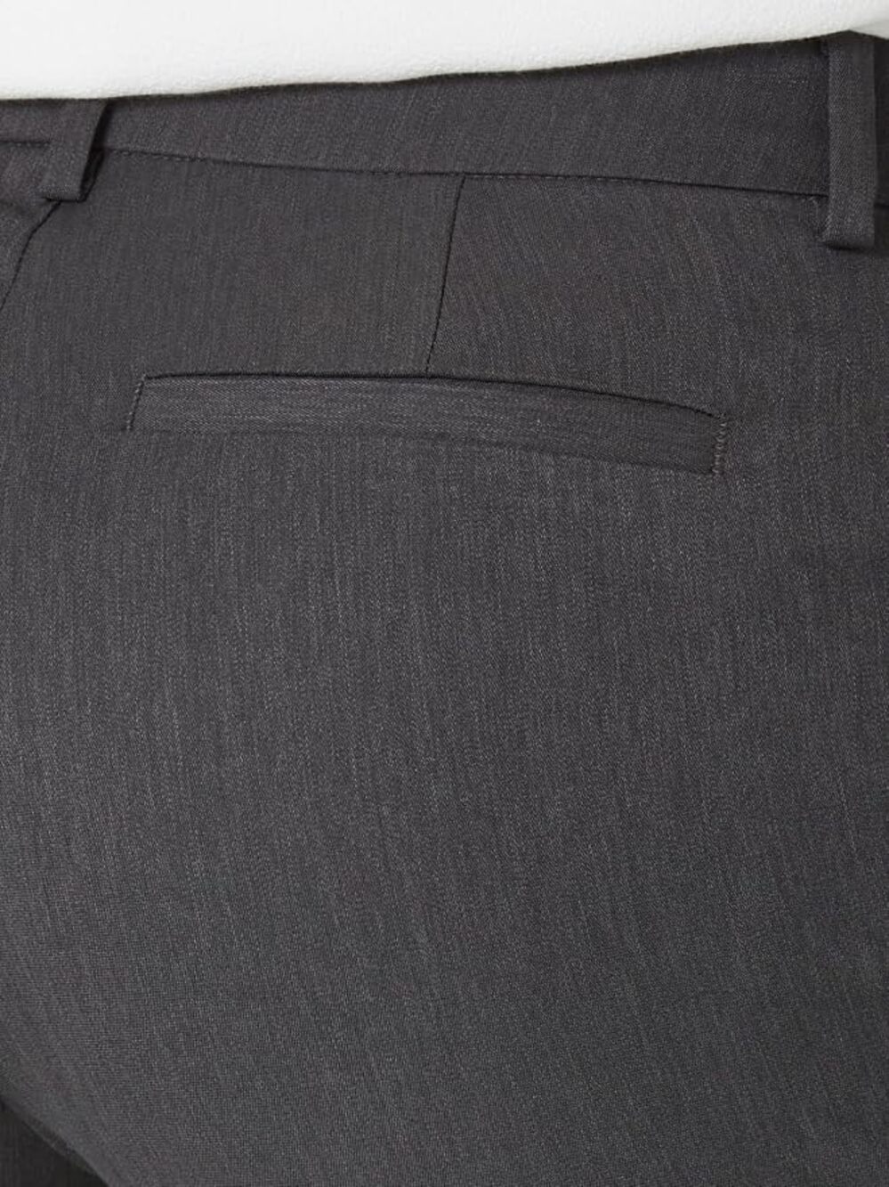 Lee Women's Wrinkle Free Relaxed Fit Straight Leg Pant Charcoal Heather 20 Short